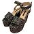 Autre Marque Sandales compensées à plateforme Pellico Sunny Tweed