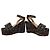Autre Marque Sandales compensées à plateforme Pellico Sunny Tweed - vue 3