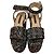 Autre Marque Sandales compensées à plateforme Pellico Sunny Tweed - vue 4