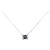 Autre Marque Pt900 Pt850 Saphir Diamant Halskette