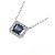 Autre Marque Pt900 Pt850 Saphir Diamant Halskette - Ansicht 3