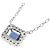 Autre Marque Pt900 Pt850 Saphir Diamant Halskette - Ansicht 4