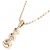Autre Marque Collier K10 Pink Gold Diamond - vue 4
