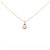 Autre Marque Collar K10 Pink Gold Diamante