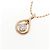 Autre Marque Collar K10 Pink Gold Diamante - vista 3