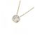 Autre Marque K10 Gelbgold Diamant-Halskette - Ansicht 3
