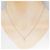 Autre Marque Collar de diamantes K10 Oro blanco K10 Oro rosa - vista 6