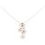 Autre Marque Au750 Blumen-Tourmalin-Diamant-Halskette