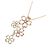Autre Marque Au750 Blumen-Tourmalin-Diamant-Halskette - Ansicht 3