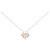 Autre Marque Collana in oro bianco e oro rosa Au750 con diamanti