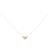 Autre Marque Collar de oro amarillo K10 con topacio azul y diamantes