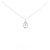 Autre Marque Colar de ouro branco K10 e diamantes