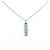 Autre Marque Pt900 Pt850 Smaragd Diamant Halskette