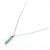 Autre Marque Pt900 Pt850 Smaragd Diamant Halskette - Ansicht 2