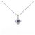 Autre Marque Pt900 Pt850 Saphir Diamant Halskette