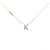 Autre Marque K10 Gelbgold Initial K Diamant-Halskette