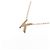Autre Marque K10 Gelbgold Initial K Diamant-Halskette - Ansicht 3
