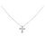 Autre Marque Collar de Cruz en Platino PT950