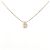 Autre Marque Collar K10 Pink Gold Diamond