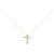 Autre Marque Collana a Croce con Diamanti Au750
