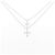 Autre Marque Collana Croce Diamanti Au750