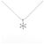 Autre Marque Pt900/Pt850 Schneeflocken-Diamantcollier
