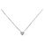 Autre Marque K10 Weißgold Diamant Herz Halskette