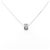 Autre Marque Diamant-Halskette PT950 K18WG