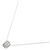 Autre Marque Diamant-Halskette PT950 K18WG - Ansicht 2