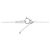 Autre Marque Diamant-Halskette PT950 K18WG - Ansicht 5