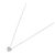 Autre Marque Collana Cuore in Diamanti e Oro Bianco K10 - vista 2