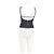 Autre Marque Top tank cropped NYNNE de algodón azul con detalle de anillo - vista 2