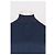 Autre Marque Top senza maniche con collo alto a coste blu navy FLORERE - vista 5
