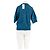 Autre Marque FLORERE Blauer Kurzarmpullover mit Rundhalsausschnitt S - Ansicht 2