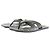 JW Anderson Chanclas Leaf de cuero verde