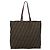 Borsa Tote FENDI Zucca Canvas Nylon Marrone Nero - vista 3