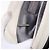 Borsa a tracolla CHANEL Chain Matelasse in pelle d'agnello Ivory Silver CC - vista 29
