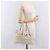 Borsa a tracolla CHANEL Chain Matelasse in pelle d'agnello Ivory Silver CC - vista 31