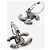 Chanel Orecchini Silver Coco Mark 17B - vista 3