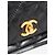 Chanel Borsa Accordion flap retro in pelle di agnello nera 2011 con catena - vista 4