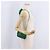 Borsa a tracolla CHANEL Matelasse con catena in pelle d'agnello verde e CC dorato - vista 26