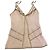 Top sem mangas DKNY de seda branca com tachas