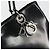Borsa Tote Christian Dior Pelle verniciata Black Silver - vista 17