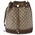Borsa GUCCI GG Supreme Web Sherry Line PVC Beige Gold 164 02 085 - vista 13