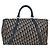Borsa Boston Christian Dior Trotter Canvas Navy Silver - vista 3