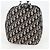 Borsa Boston Christian Dior Trotter Canvas Navy Silver - vista 5