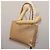 CHANEL COCO Mark Chain Tote Bag aus Lammleder Beige Gold CC - Ansicht 22