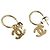 Timeless CHANEL Pierce metal Gold Tone CC - vista 17