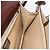 Borsa a spalla FENDI Harako Leather Beige Silver - vista 21