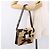 Borsa a spalla FENDI Harako Leather Beige Silver - vista 27